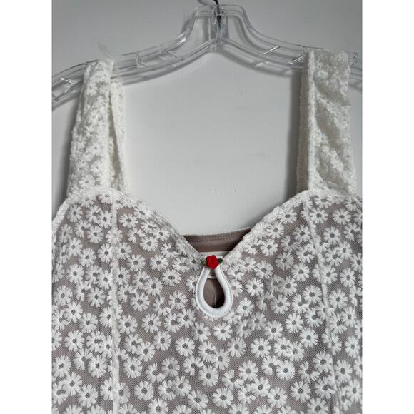 Aeropostale Floral V Neck Fit & Flare Dress Sundress Mini - Picture 6 of 8